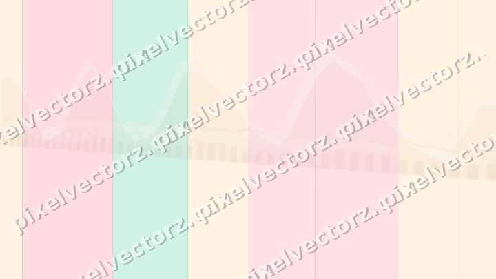 Glowing neon chart background in pale pink and pale amber
