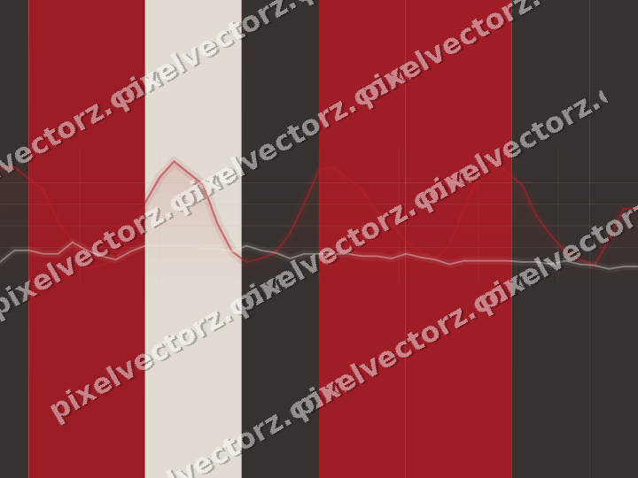 Soft pastel chart background in red and pale amber
