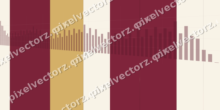 Glowing neon chart background in pink and amber