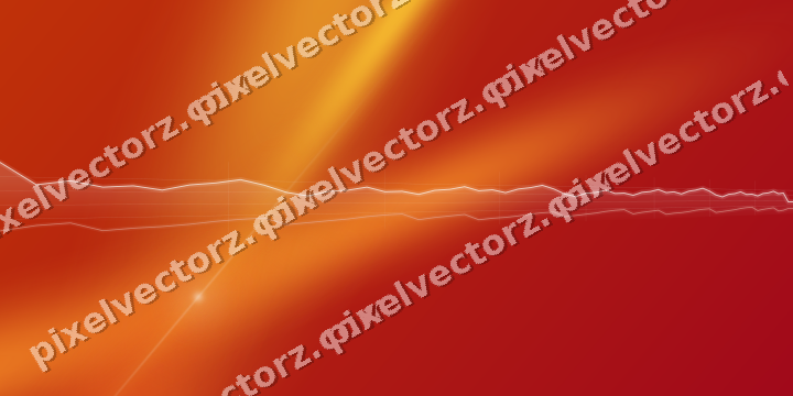 Glowing neon chart background in orange and amber