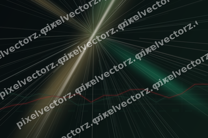 Leuchtender Neon Diagramm Hintergrund in Grün und Rot
