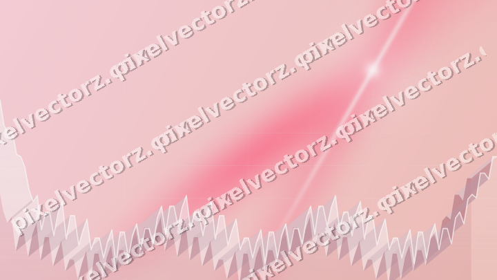 Soft pastel chart background in pink and amber