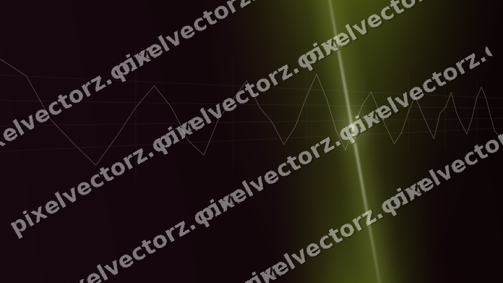 Glowing neon chart background in lime and pink