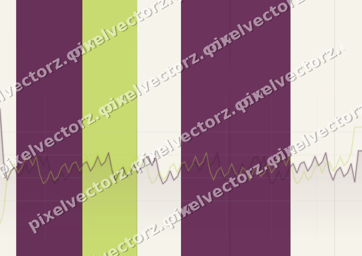 Glowing neon chart background in magenta and lime