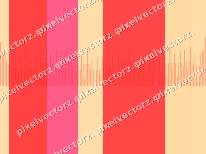 Glowing neon chart background in red and orange