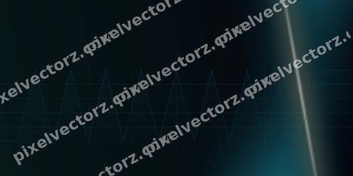 Glowing neon chart background in teal and orange