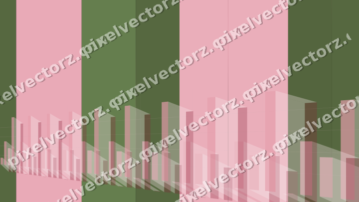 Glowing neon chart background in pink and lime