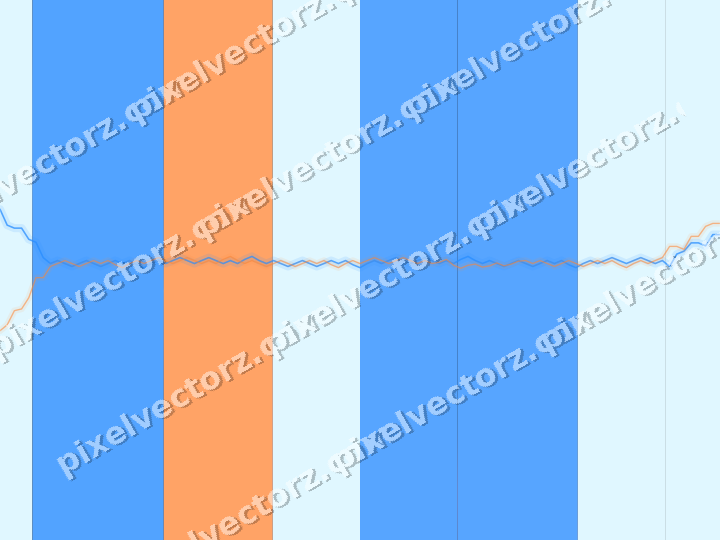 Glowing neon chart background in blue and red