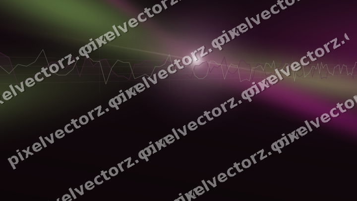 Glowing neon chart background in magenta and lime