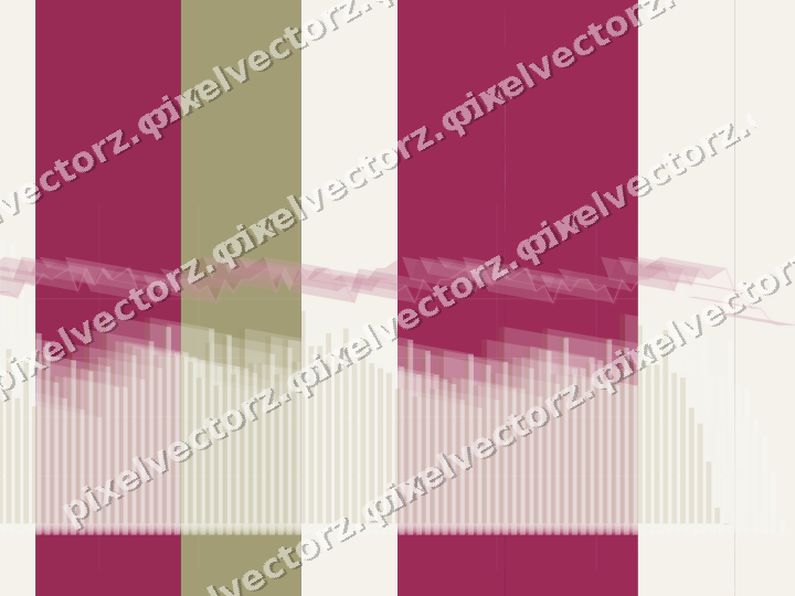 Glowing neon chart background in pink and yellow