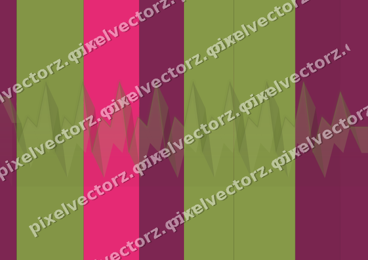 Glowing neon chart background in lime and pink