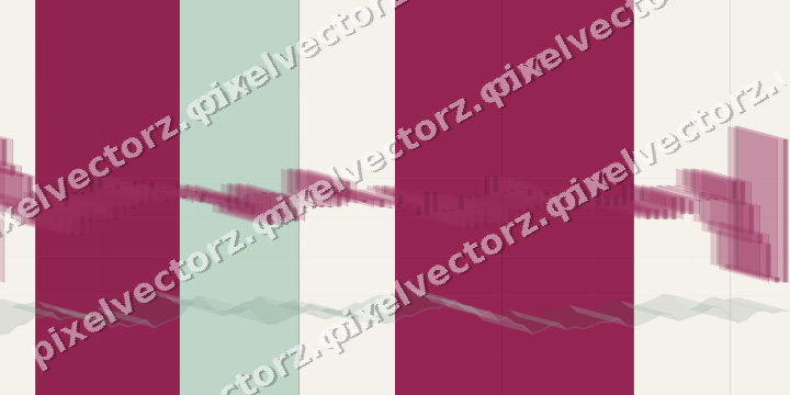 Glowing neon chart background in pink and green