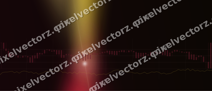Glowing neon chart background in pink and red