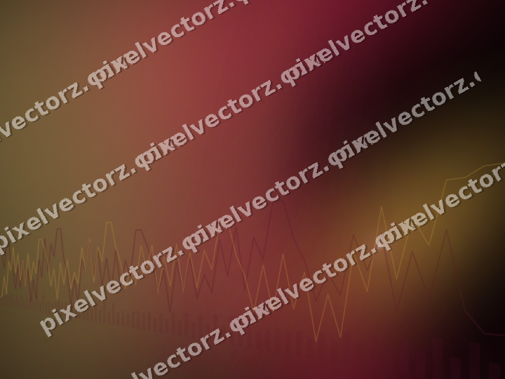Glowing neon chart background in pink and amber