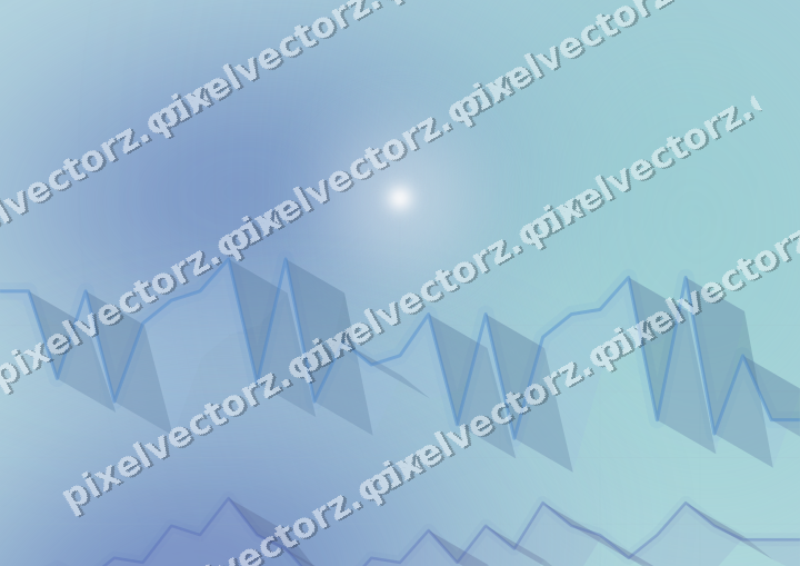 Soft pastel chart background in blue and cyan