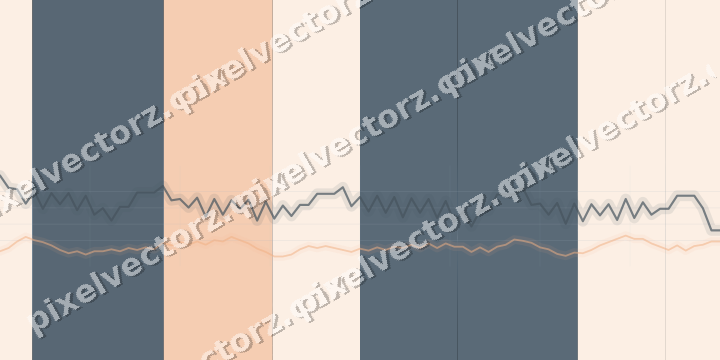 Glowing neon chart background in blue and orange