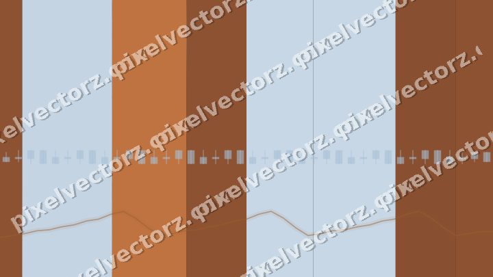 Glowing neon chart background in blue and orange