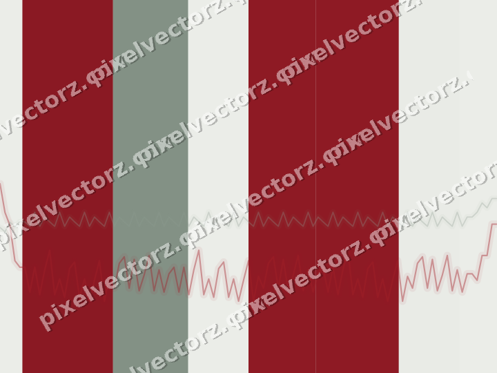Soft pastel chart background in red and pale lime