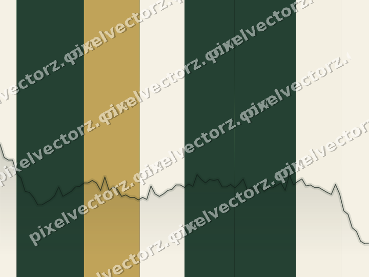 Glowing neon chart background in green and amber
