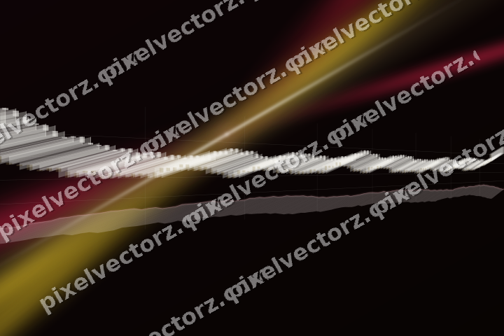 Glowing neon chart background in pink and red
