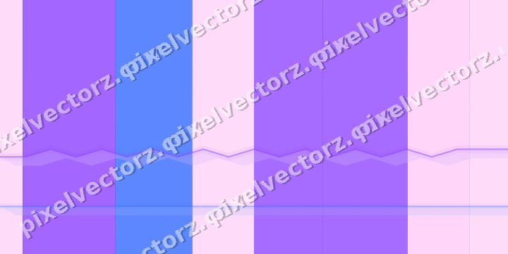 Glowing neon chart background in purple and blue