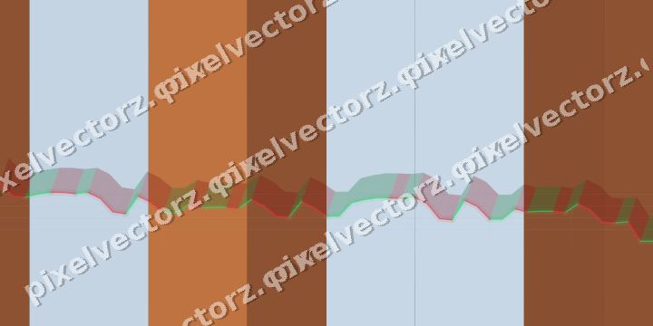 Glowing neon chart background in blue and orange