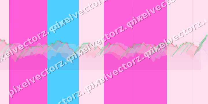 Glowing neon chart background in magenta and purple