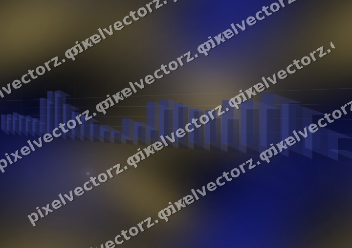 Nahtloser Neon Diagramm Hintergrund in Blau und Bernstein