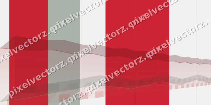 Glowing neon chart background in red and green