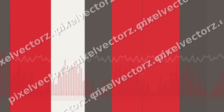 Glowing neon chart background in red and amber