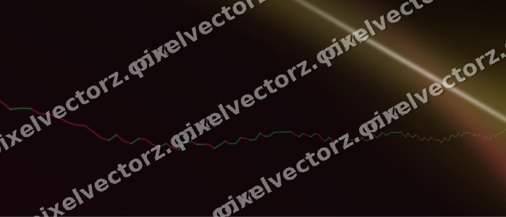 Glowing neon chart background in pink and yellow