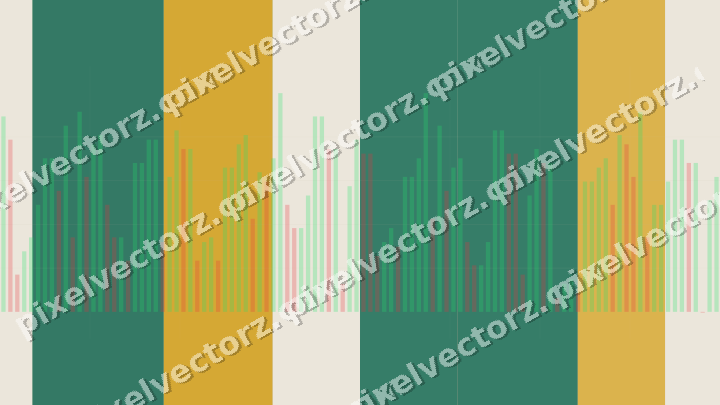 Soft pastel chart background in amber and green