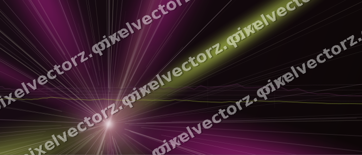Glowing neon chart background in magenta and lime