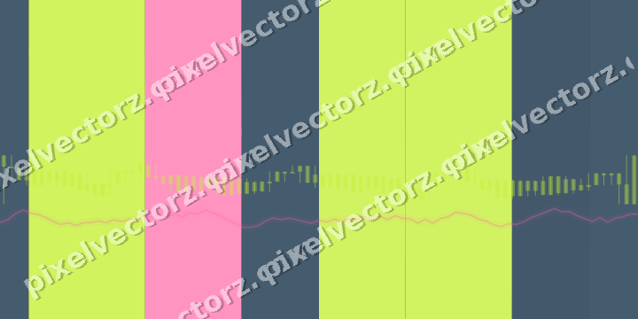 Glowing neon chart background in lime and amber