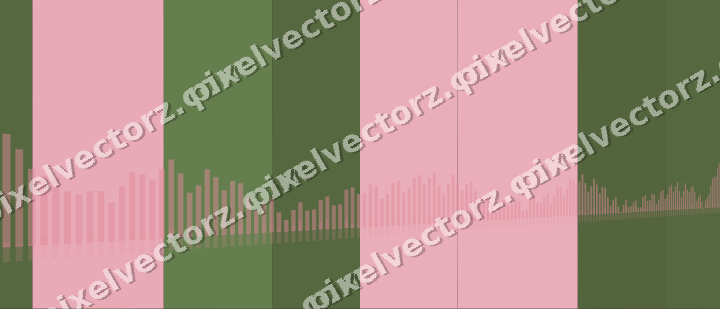 Glowing neon chart background in pink and lime