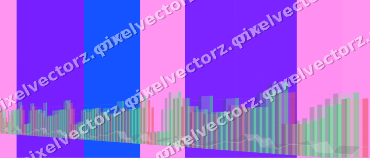 Soft pastel chart background in purple and blue