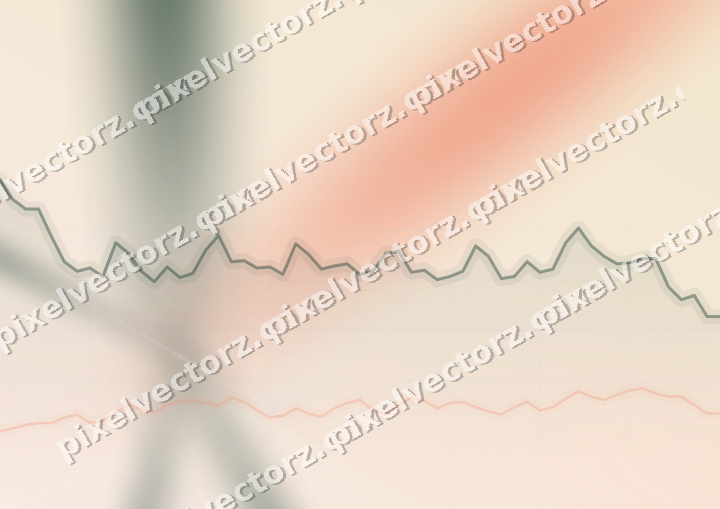 Soft pastel chart background in dark green and orange
