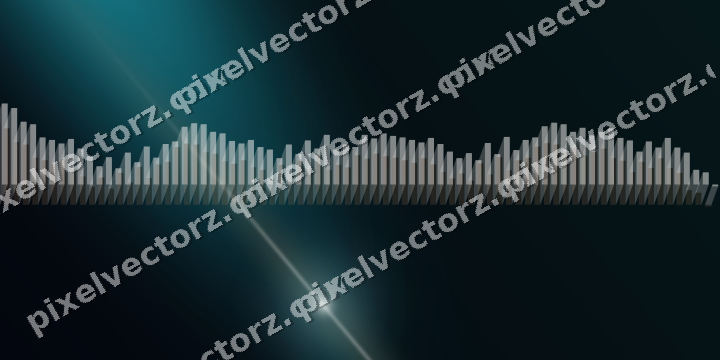 Glowing neon chart background in teal and orange