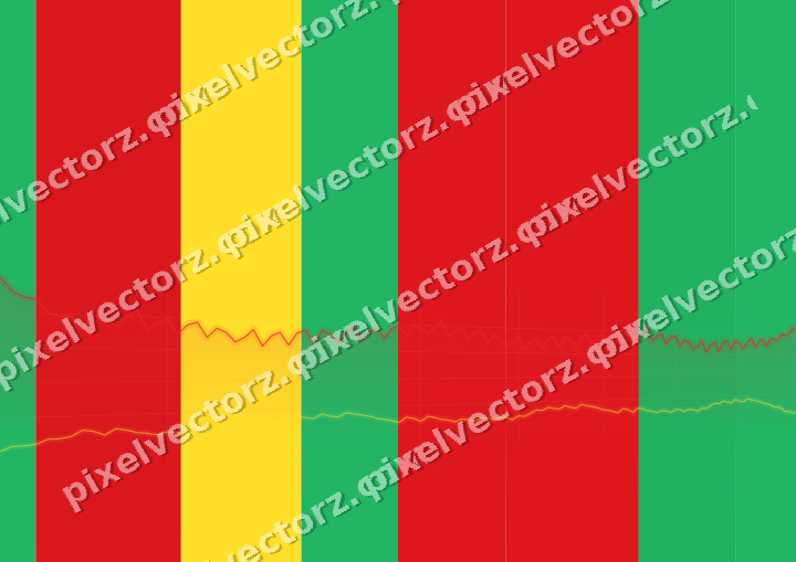 Soft pastel chart background in red and orange