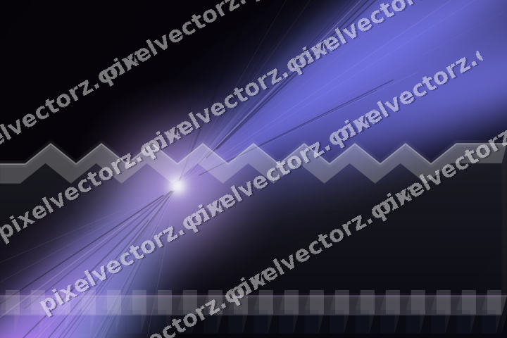 Glowing neon chart background in purple and blue