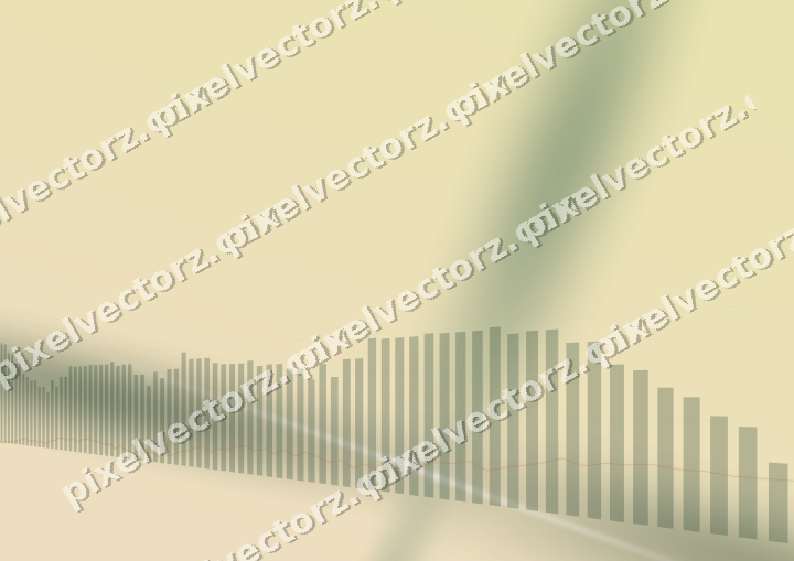 Soft pastel chart background in dark green and orange