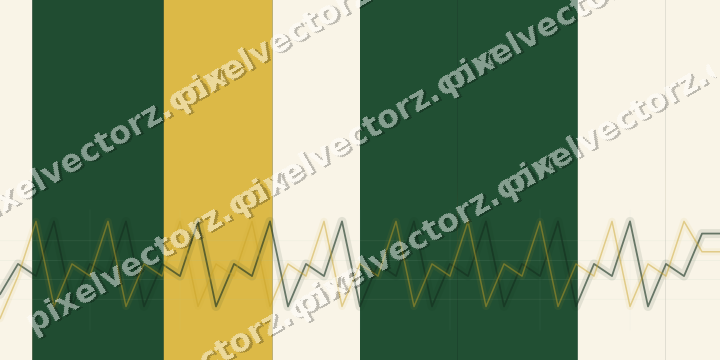 Glowing neon chart background in dark green and amber