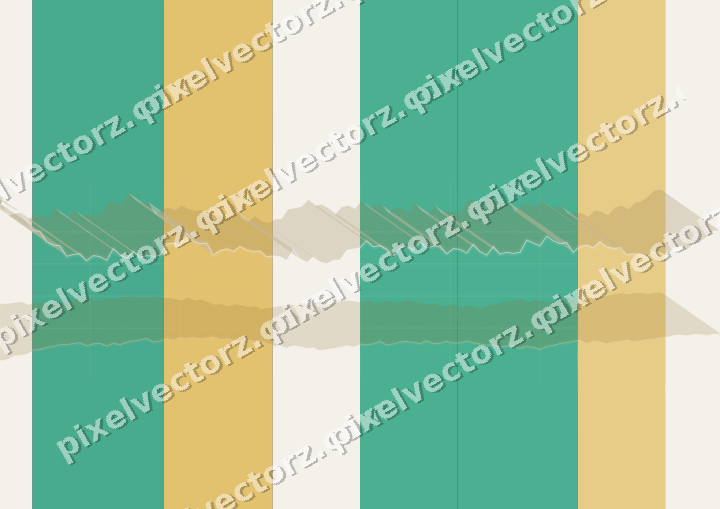 Glowing neon chart background in amber and green