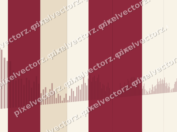 Glowing neon chart background in pink and red