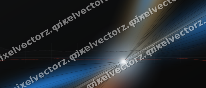 Glowing neon chart background in blue and red