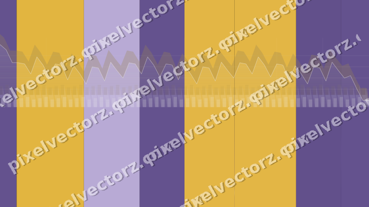 Glowing neon chart background in amber and purple