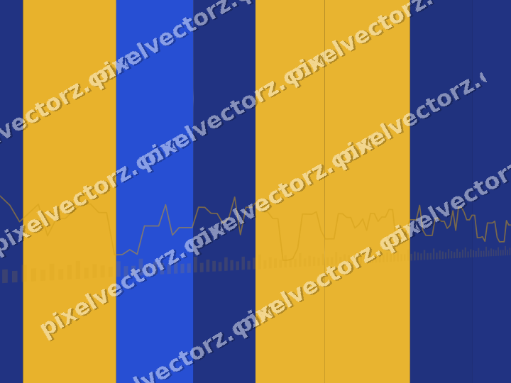 Glowing neon chart background in amber and blue