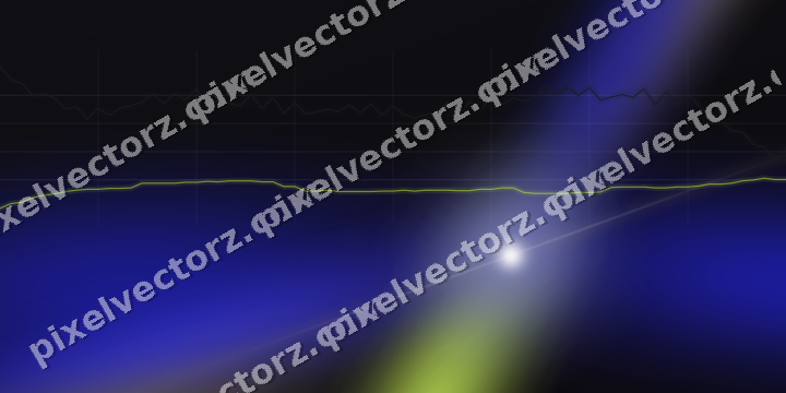 Glowing neon chart background in blue and purple