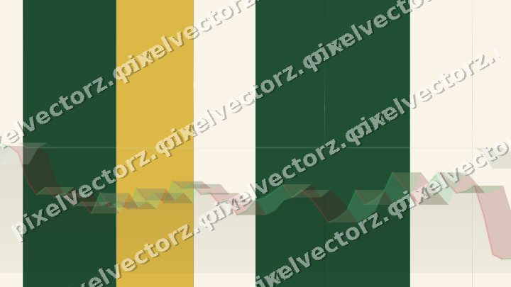 Glowing neon chart background in green and amber