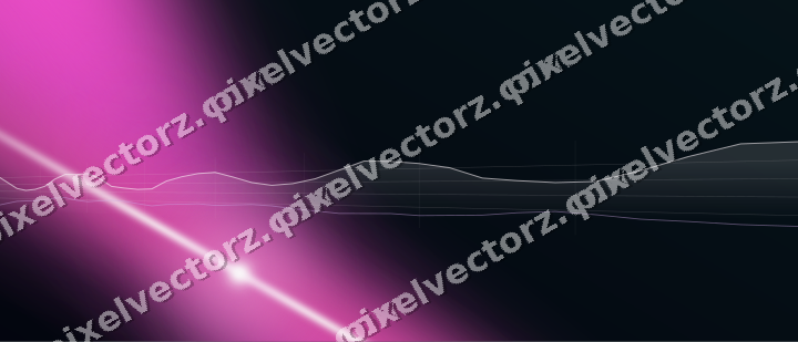 Glowing neon chart background in magenta and purple